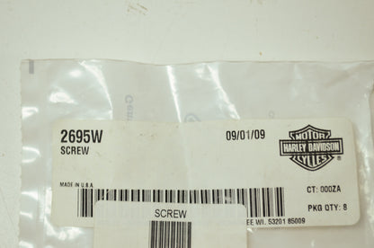 OEM Harley-Davidson 2695W Screw Qty 8 NOS