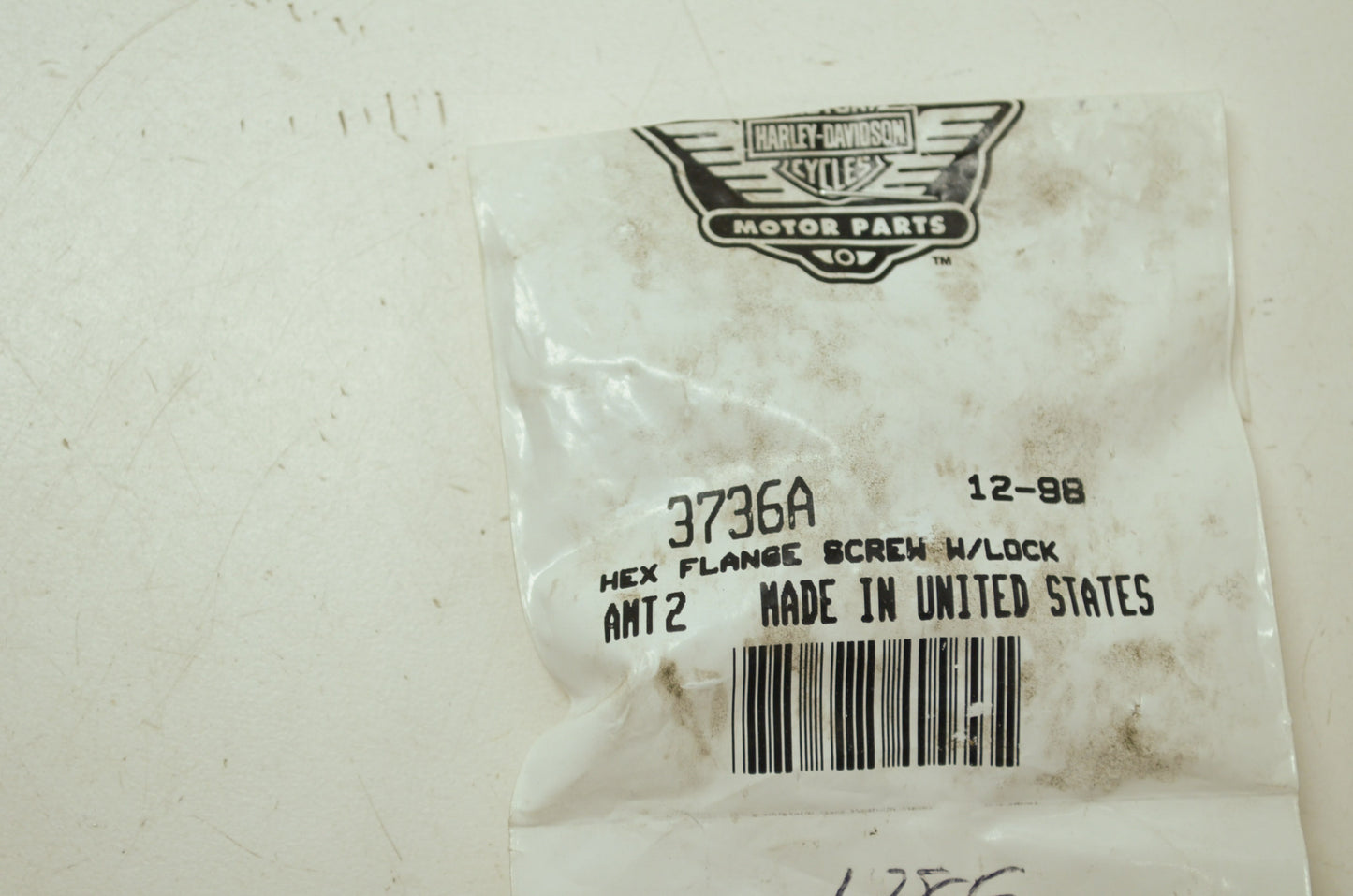 OEM Harley-Davidson 3736A Lock Hex Flange Screw NOS