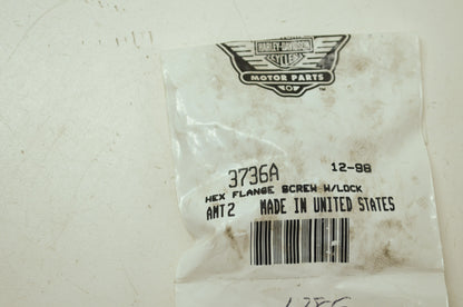 OEM Harley-Davidson 3736A Lock Hex Flange Screw NOS