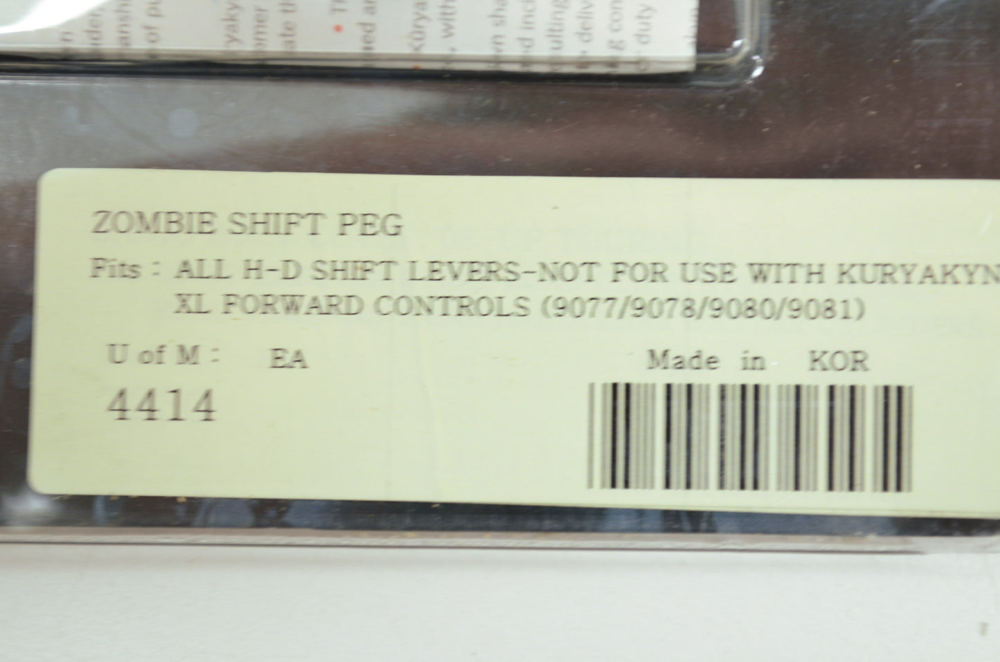 Zombie Shift Peg Harley Davidson Universal NOS