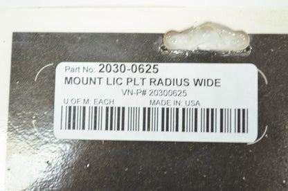 Drag Specialties 2030-0625 Chrome Large Radius Plate Mount 4' X 7' NOS
