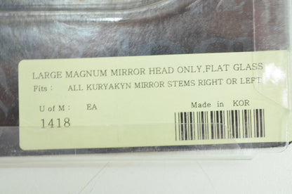 Large Magnum Mirror Head with Flat Glass NOS