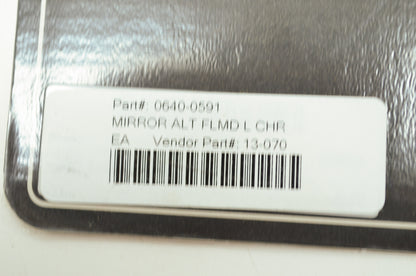 Left Chrome Flamed Mirror NOS