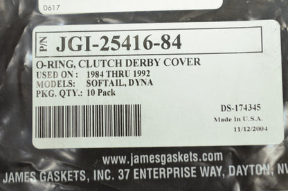 Clutch Derby Cover O Ring Harley Davidson Qty 4 NOS