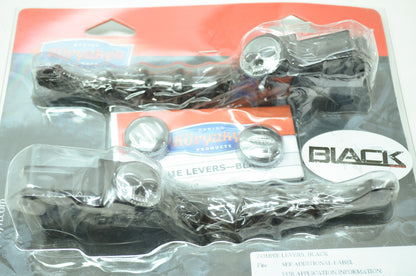 Kuryakyn 1090 Black Zombie Levers Harley Davidson Dyna Electra Glide NOS