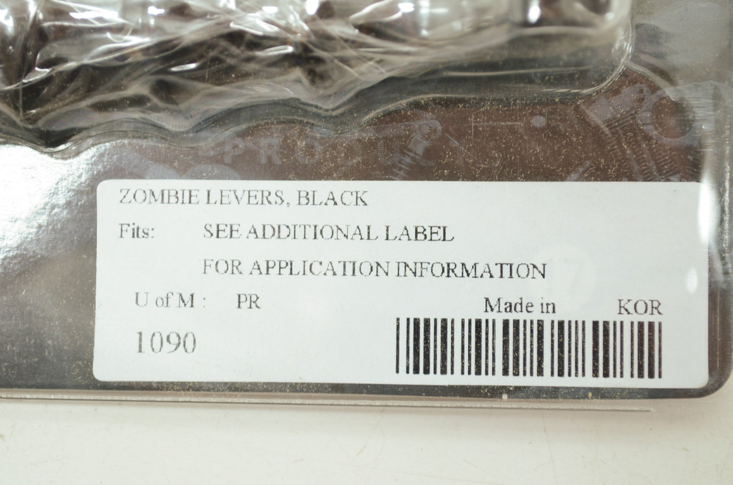 Kuryakyn 1090 Black Zombie Levers Harley Davidson Dyna Electra Glide NOS