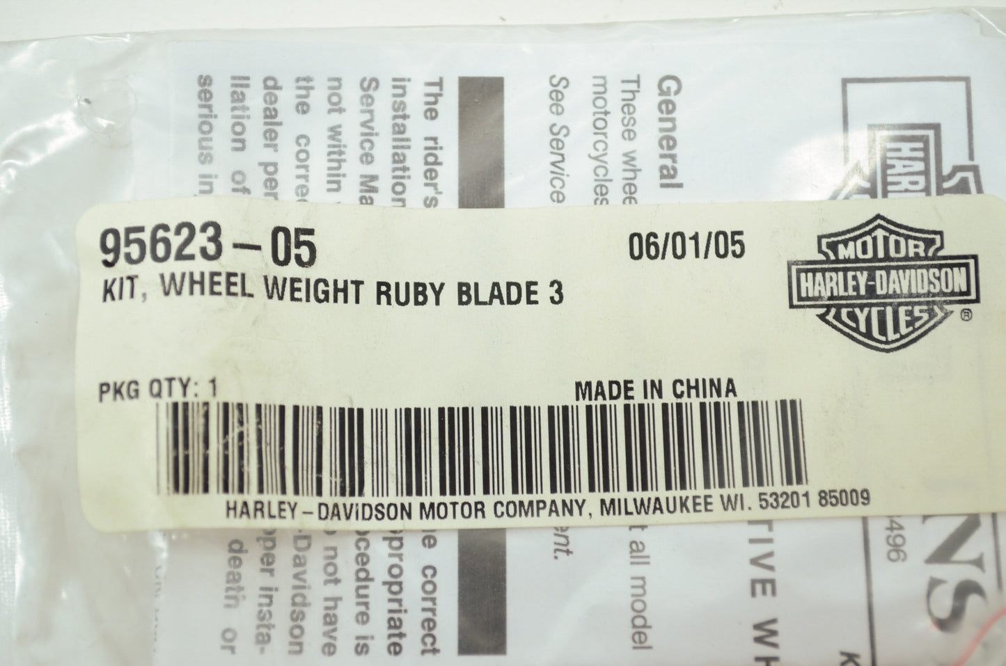 Decorative Wheel Weight Kit 3 4 oz. NOS