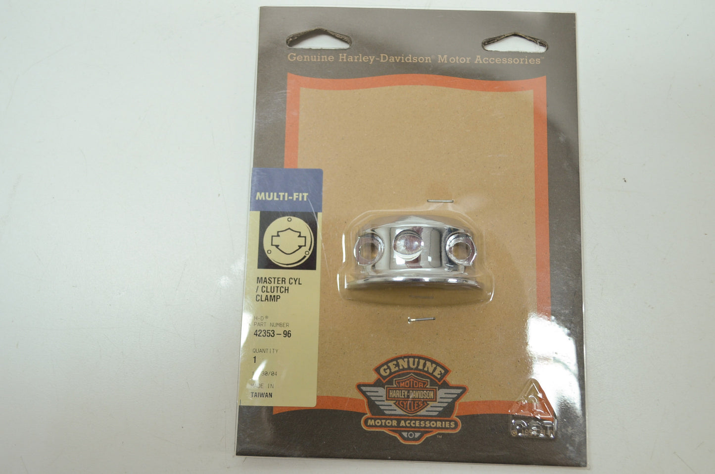 OEM Harley-Davidson 42353-96 Front Master Cylinder Clamp Kit NOS