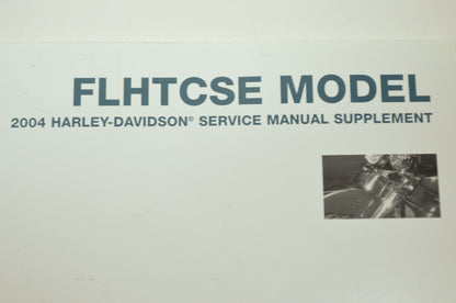 OEM Harley Davidson FLHTCSE Model 2004 Service Manual Supplement 99500-04