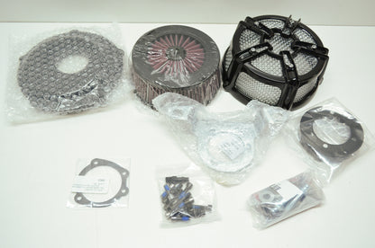Kuryakyn 9576 Black Mach 2 Co-Ax Air Cleaner 99-13 Harley Twin Cam NOS