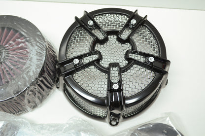 Kuryakyn 9576 Black Mach 2 Co-Ax Air Cleaner 99-13 Harley Twin Cam NOS