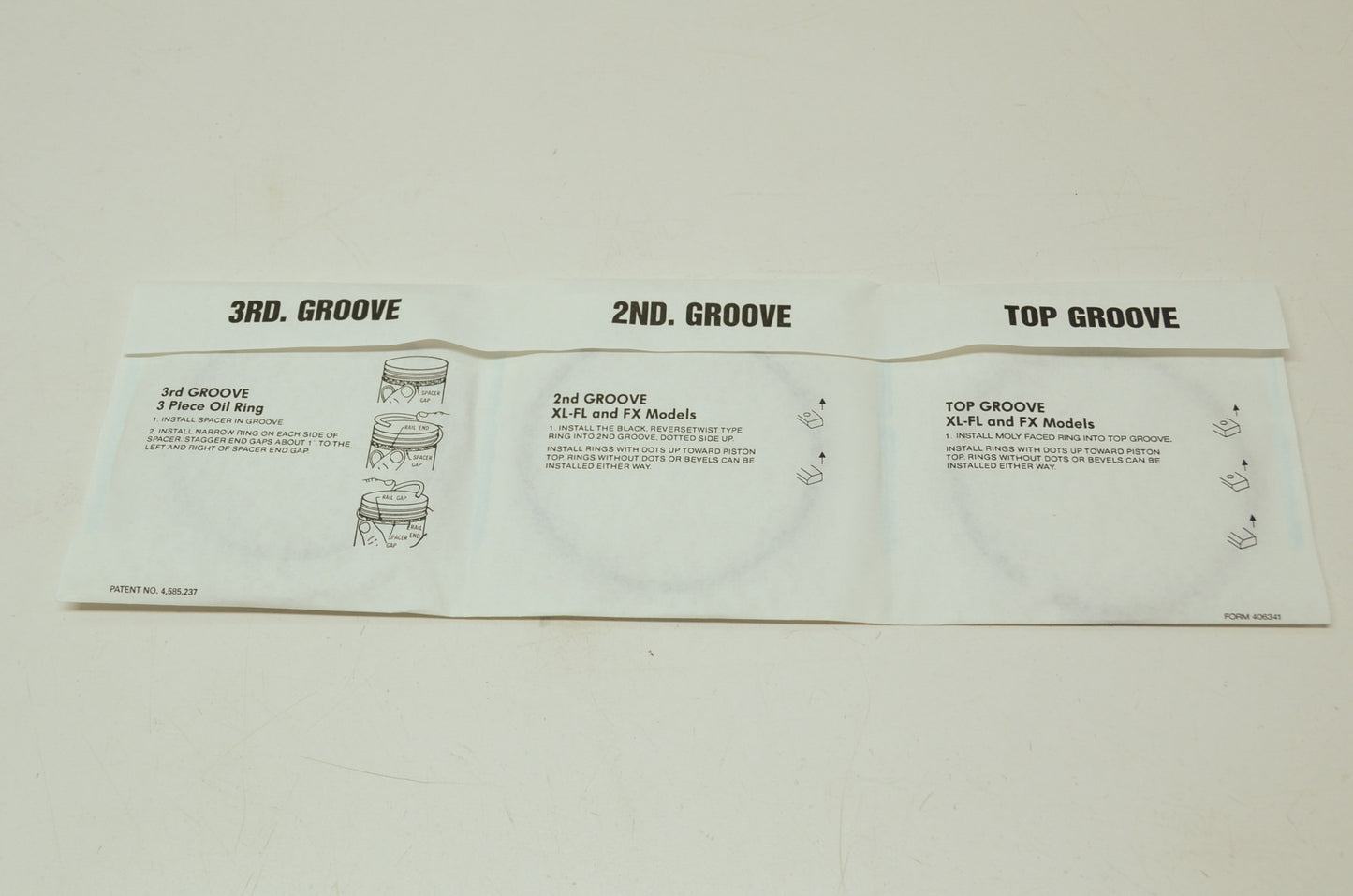 OEM Harley-Davidson 22325-55B Piston Ring Set NOS