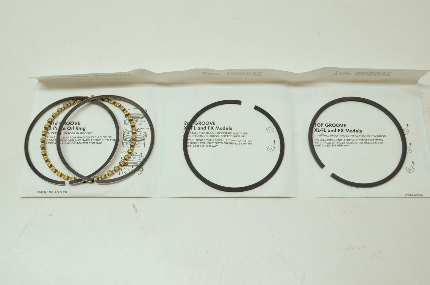 OEM Harley-Davidson 22325-55B Piston Ring Set NOS