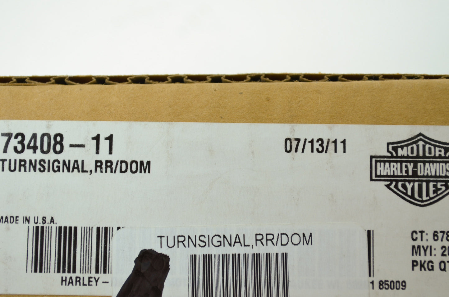 Rear Right Turn Signal 11-12 FXS Blackline NOS