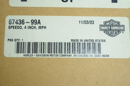 4' Speedometer 99-03 CJ Sportster 883 Custom XL883C NOS