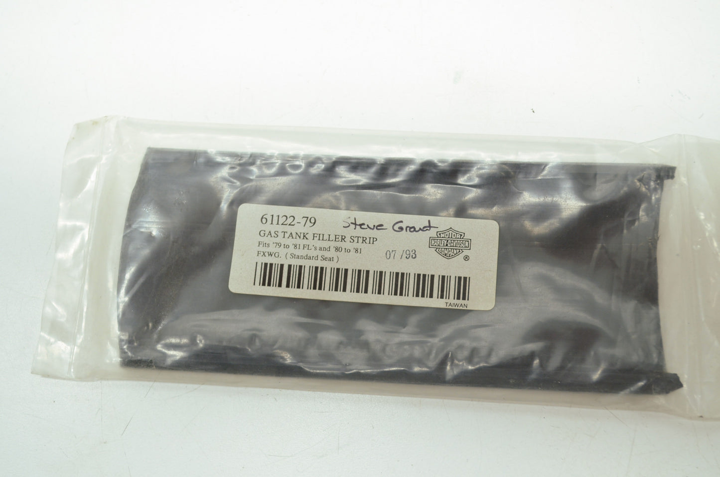 OEM Harley-Davidson 61122-79 Fuel Tank Trim Plate NOS
