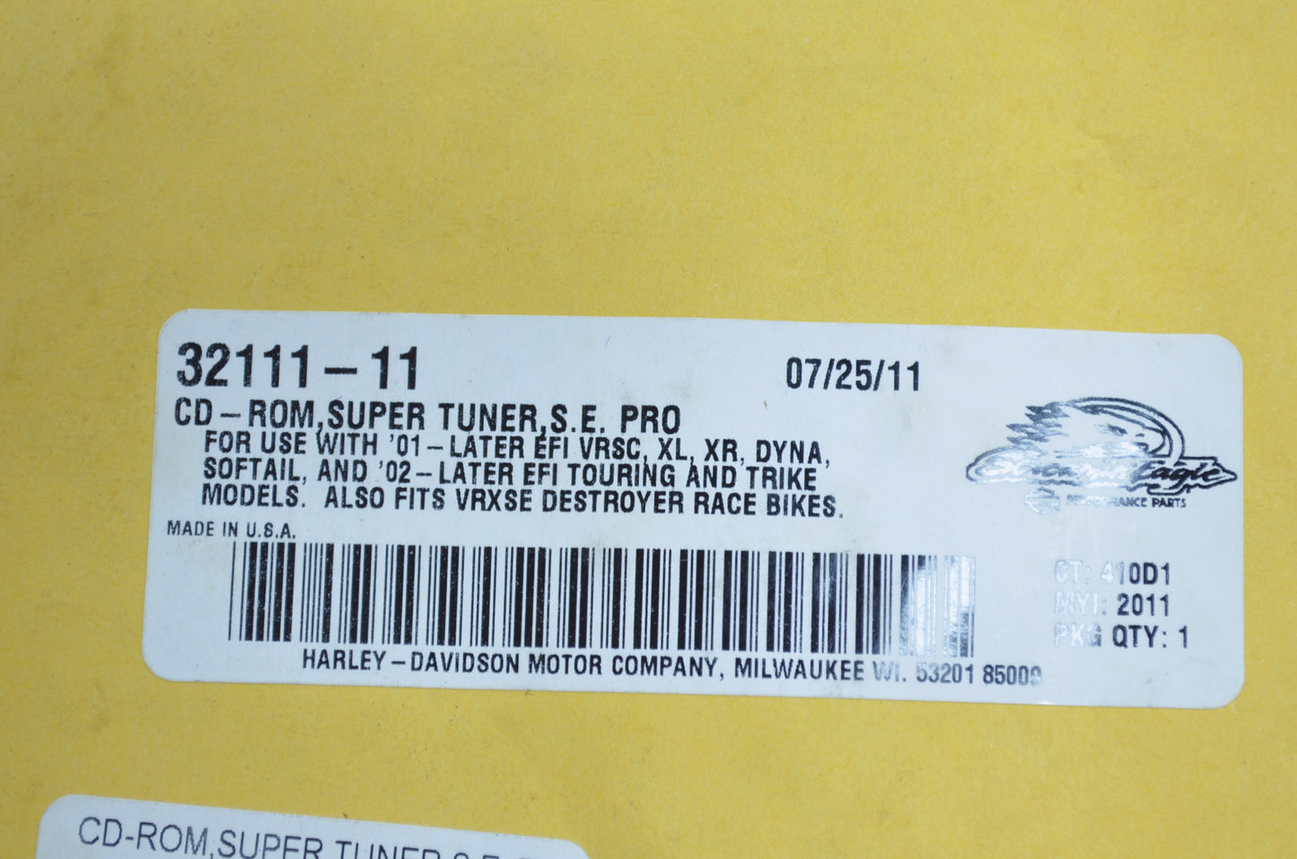 CD-ROM Super Tuner S.E. Pro 01-Later VRSC XL XR Dyna Softail NOS