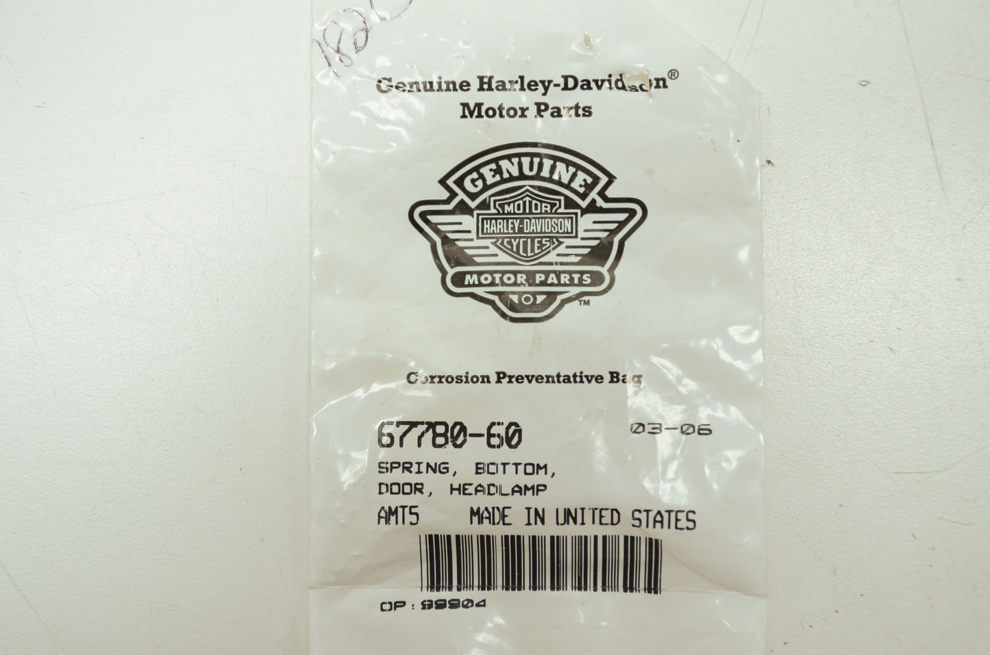 Headlamp Door Spring 1960 TO 1984 FL NOS