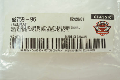 OEM Harley-Davidson 68759-96 Flat Lens Qty 2 NOS