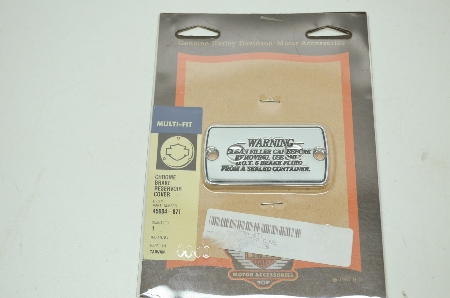 OEM Harley-Davidson 45004-87T Master Cylinder Cover NOS