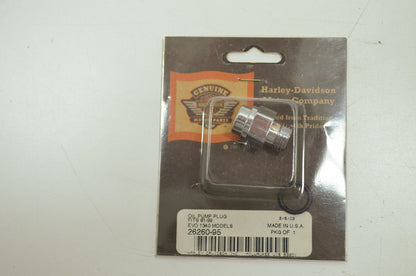 OEM Harley-Davidson 26260-95 Hex Head Oil Pump Plug NOS
