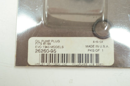 OEM Harley-Davidson 26260-95 Hex Head Oil Pump Plug NOS