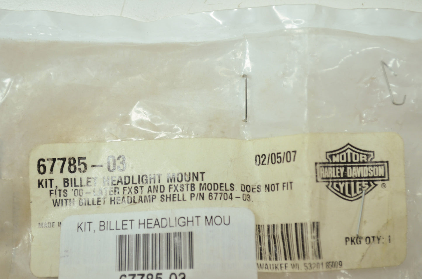 Billet Headlight Mount Kit NOS
