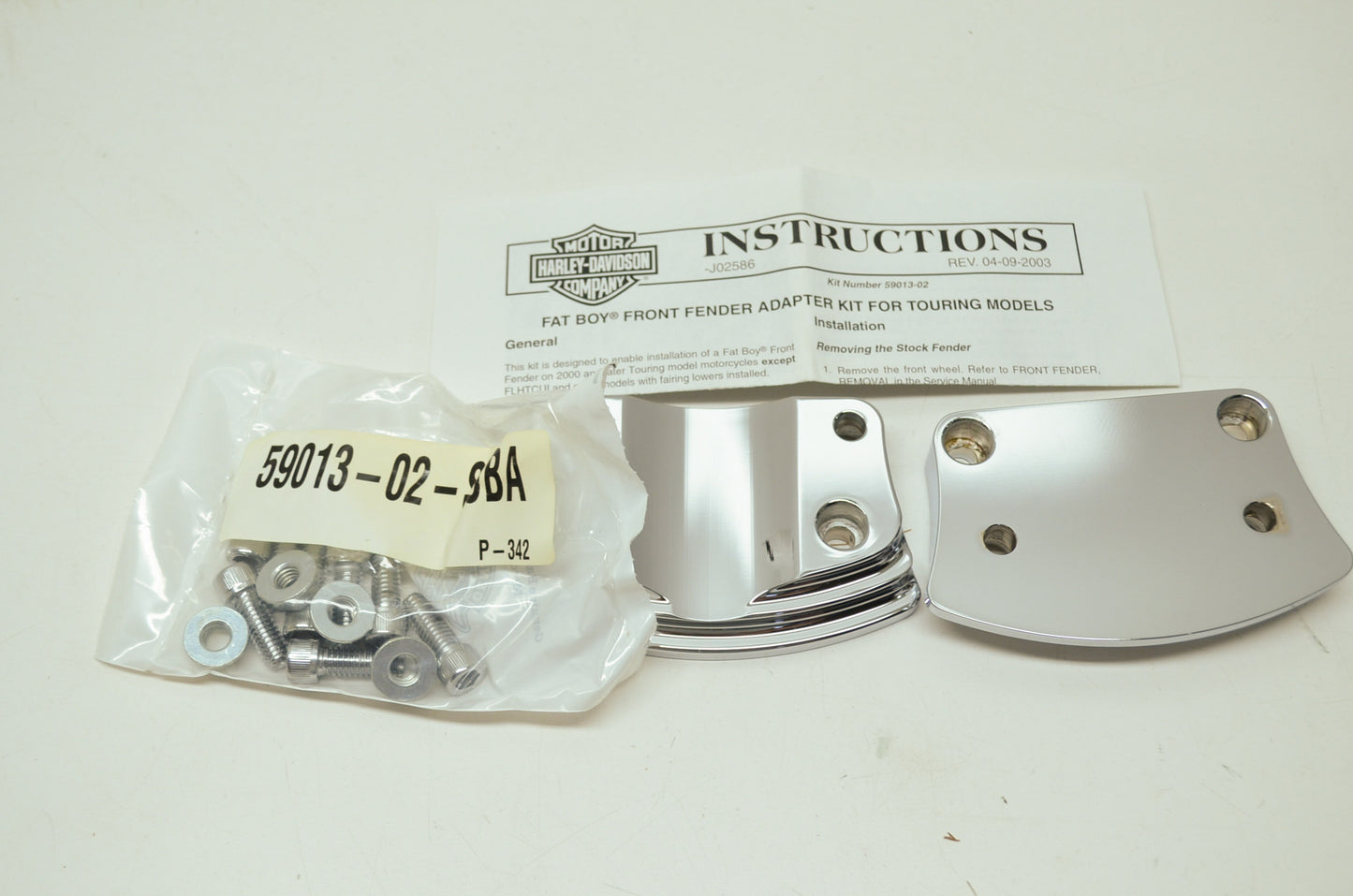 OEM Harley-Davidson 59013-02 Front Fender Adapter NOS