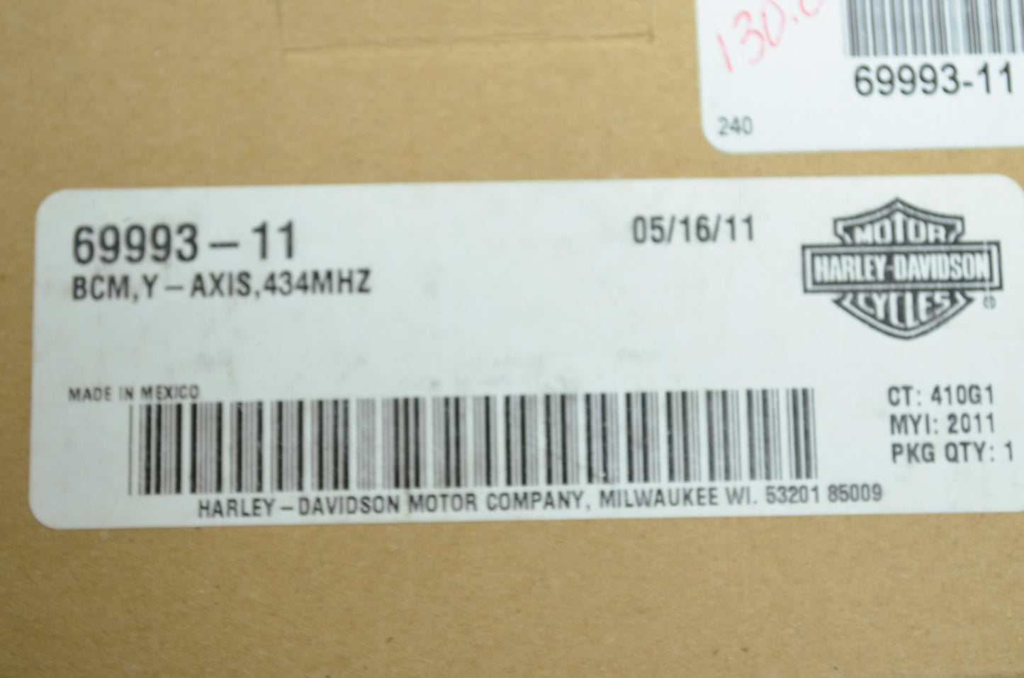 Body Control Module BCM 434 MHZ 2011 NOS