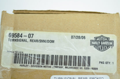 Rear Smoke Dom Turn Signal 07-11 VRSCDX NOS