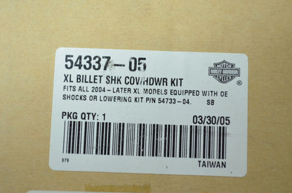 Chrome Billet Shock Hardware Kit 2004 Sportster XL NOS