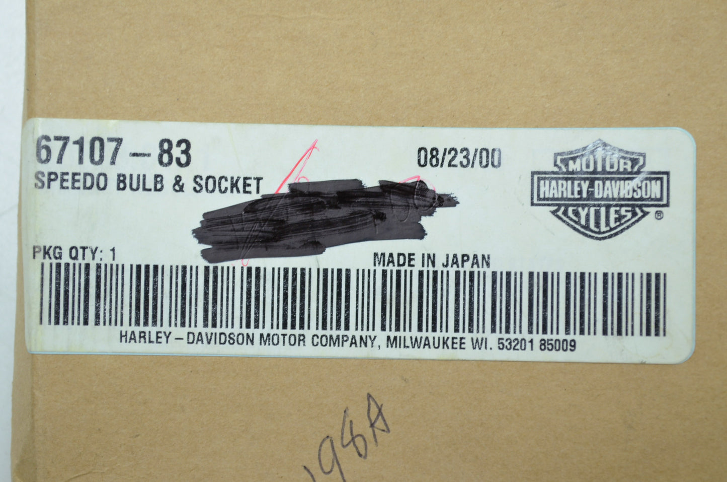 Speedometer Bulb & Socket FXRP FXRS XLX XLS NOS