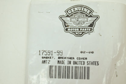 OEM Harley-Davidson 17591-99 Breather Gasket Kit Qty 2 NOS