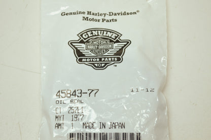 OEM Harley-Davidson 45843-77 Oil Seal NOS