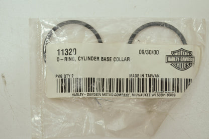 OEM Harley-Davidson 11320 O-Ring Qty 2 NOS