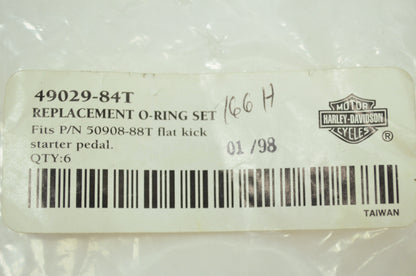 OEM Harley-Davidson 49029-84T O-Ring Set Qty 5 NOS