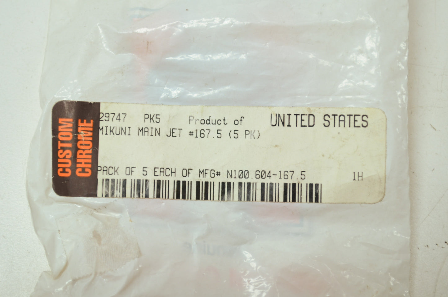 Mikuni Main Jet 167.5 Qty 3 NOS