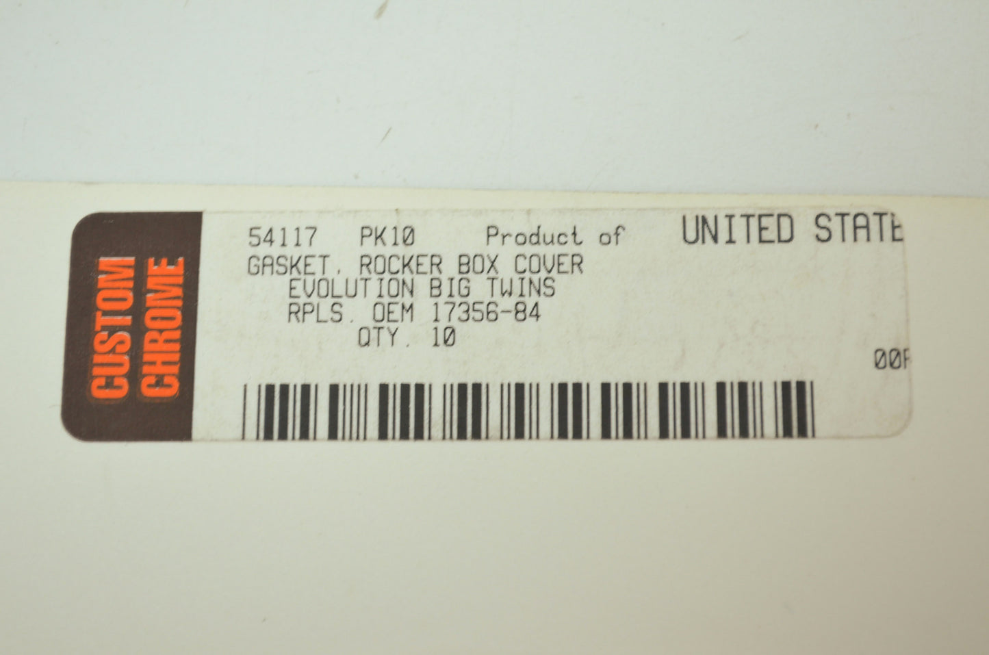 Upper Rocker Box Cover Gasket 84-91 Evolution Twin Qty 2 NOS