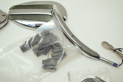 Mirror with Auxiliary Running Light and Directional Indicator