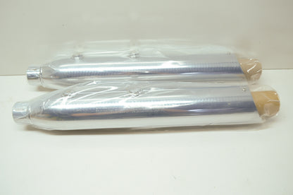 Shorty Dual Slip On Mufflers 07-09 Softail NOS