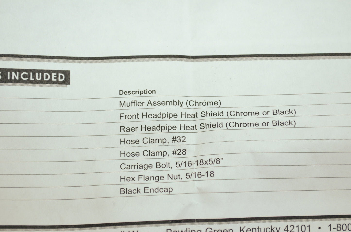 RC Components RCX104B Slip On Slash Cut Black Ceramic 06-10 Harley Sportster NOS