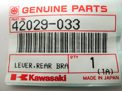 OEM Kawasaki 42029-033 Rear Brake Cam Lever NOS
