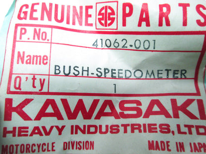 OEM Kawasaki 41062-001 Speedometer Cable Bushing NOS