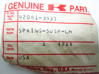NEW OEM Kawasaki LH Suspension Spring 92081-3531 NOS