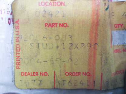 OEM Kawasaki 92006-003 Stud 12X290 NOS