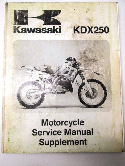 OEM Kawasaki 99924-1143-51 Service Manual Supplement KDX250D