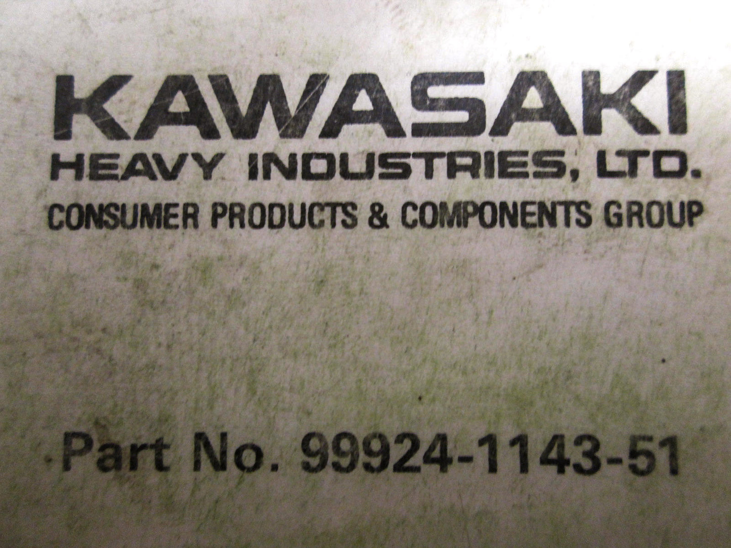 OEM Kawasaki 99924-1143-51 Service Manual Supplement KDX250D