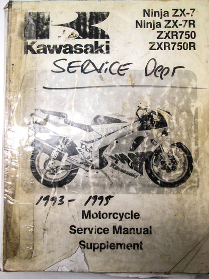 OEM Kawasaki 99924-1160-51 Service Manual Supplement ZX750L/M