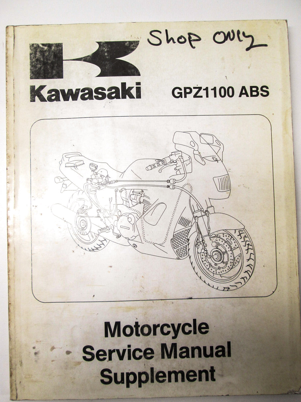 OEM Kawasaki 99924-1192-51 Service Manual Supplement ZX1100F1