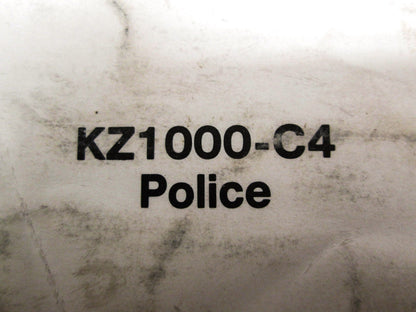 OEM Kawasaki 99963-0040-01 Service Manual Supplement KZ1000C4